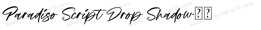 Paradiso Script Drop Shadow字体转换
